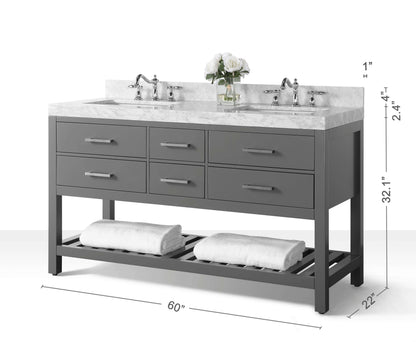 Elizabeth 60" Bath Vanity Set - view 23