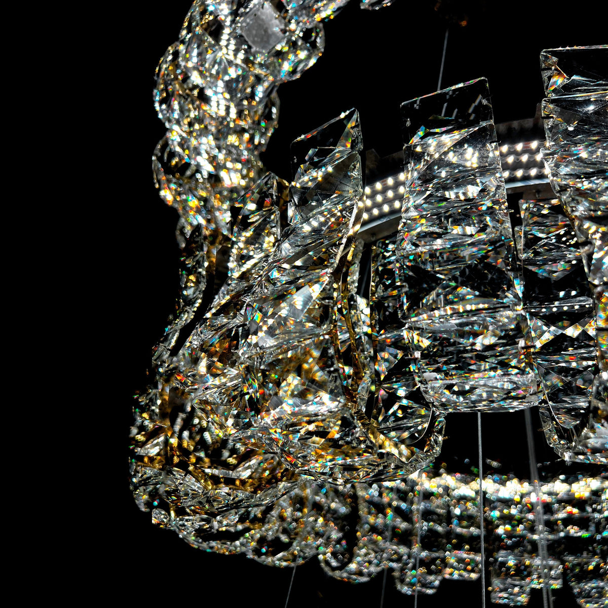 Luxury 4-Tier Gold Crystal LED Chandelier - view 8