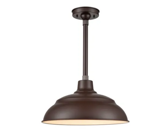 Millennium RWHS17-ABR One Light Warehouse Shade, Bronze/Dark