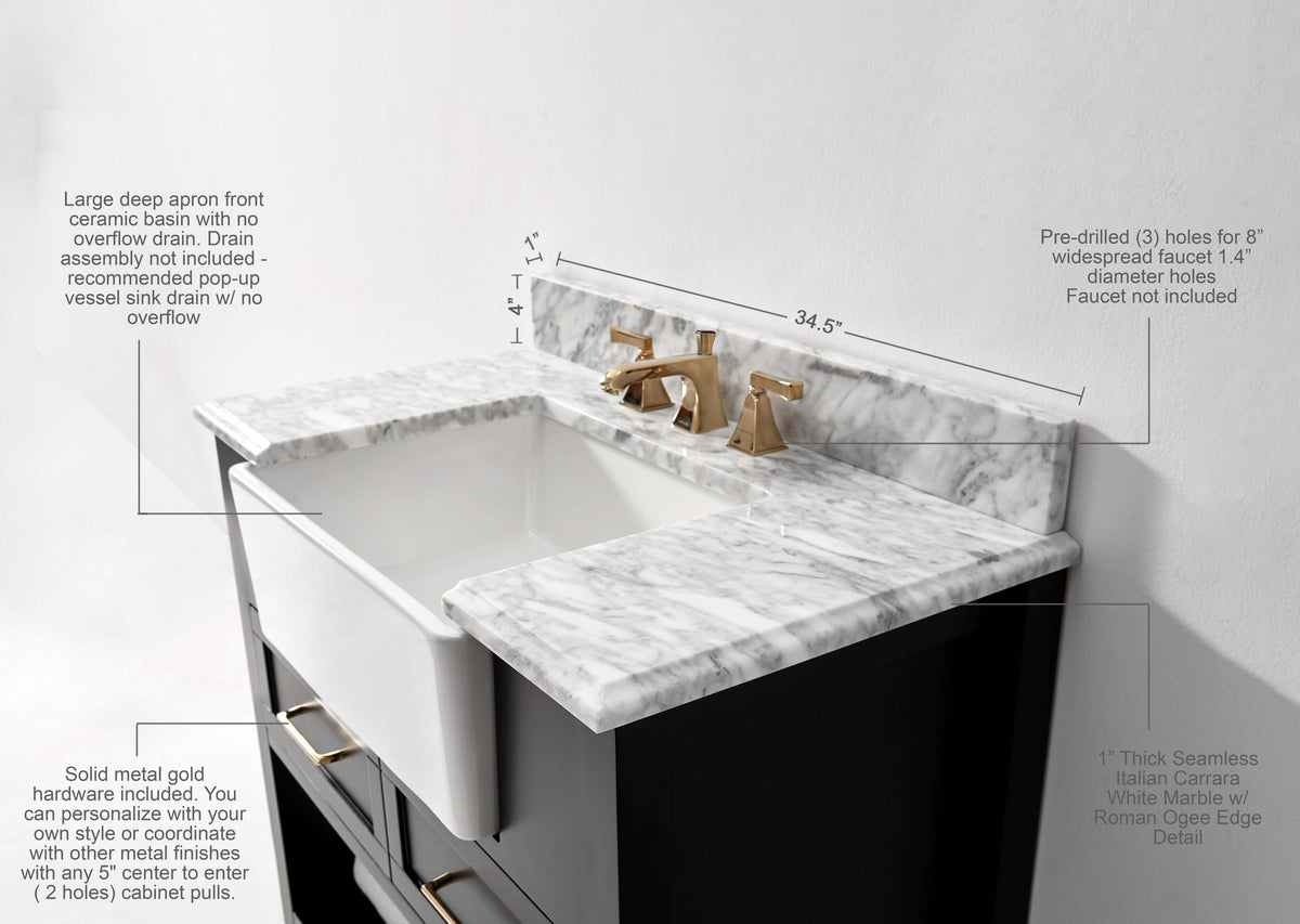 Hayley 36" Bath Vanity Set - view 32