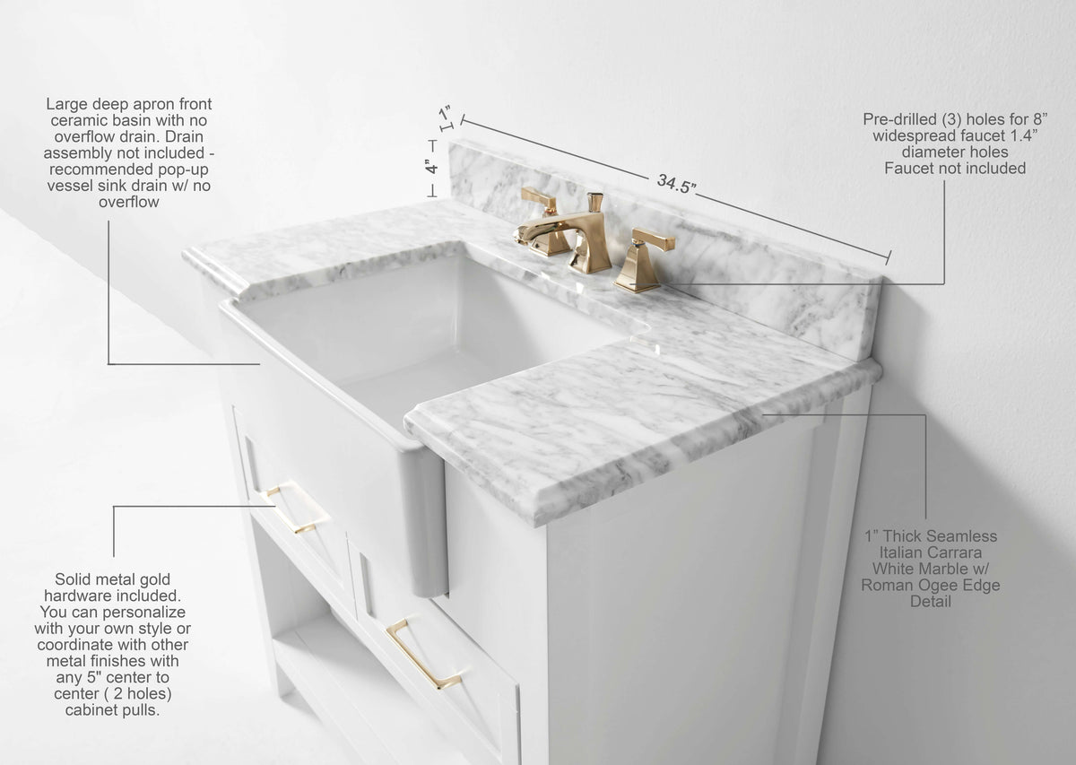 Hayley 36" Bath Vanity Set - view 5