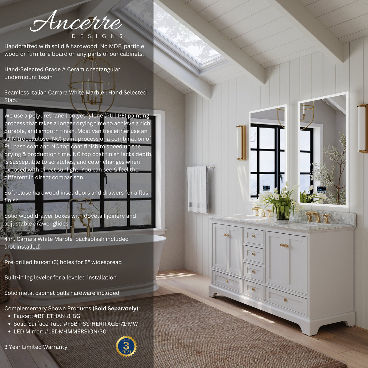 Audrey 66" Bath Vanity Set - view 12