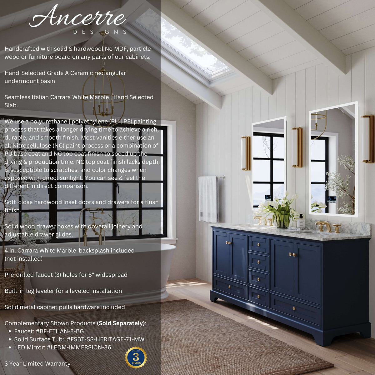 Audrey 72" Bath Vanity Set - view 32
