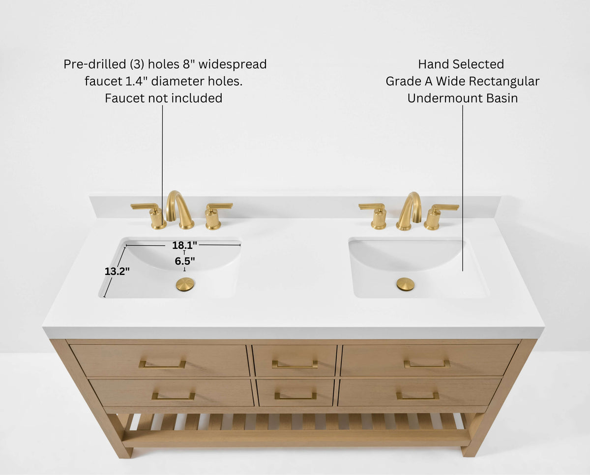 Elizabeth 60" Bath Vanity Set - view 57
