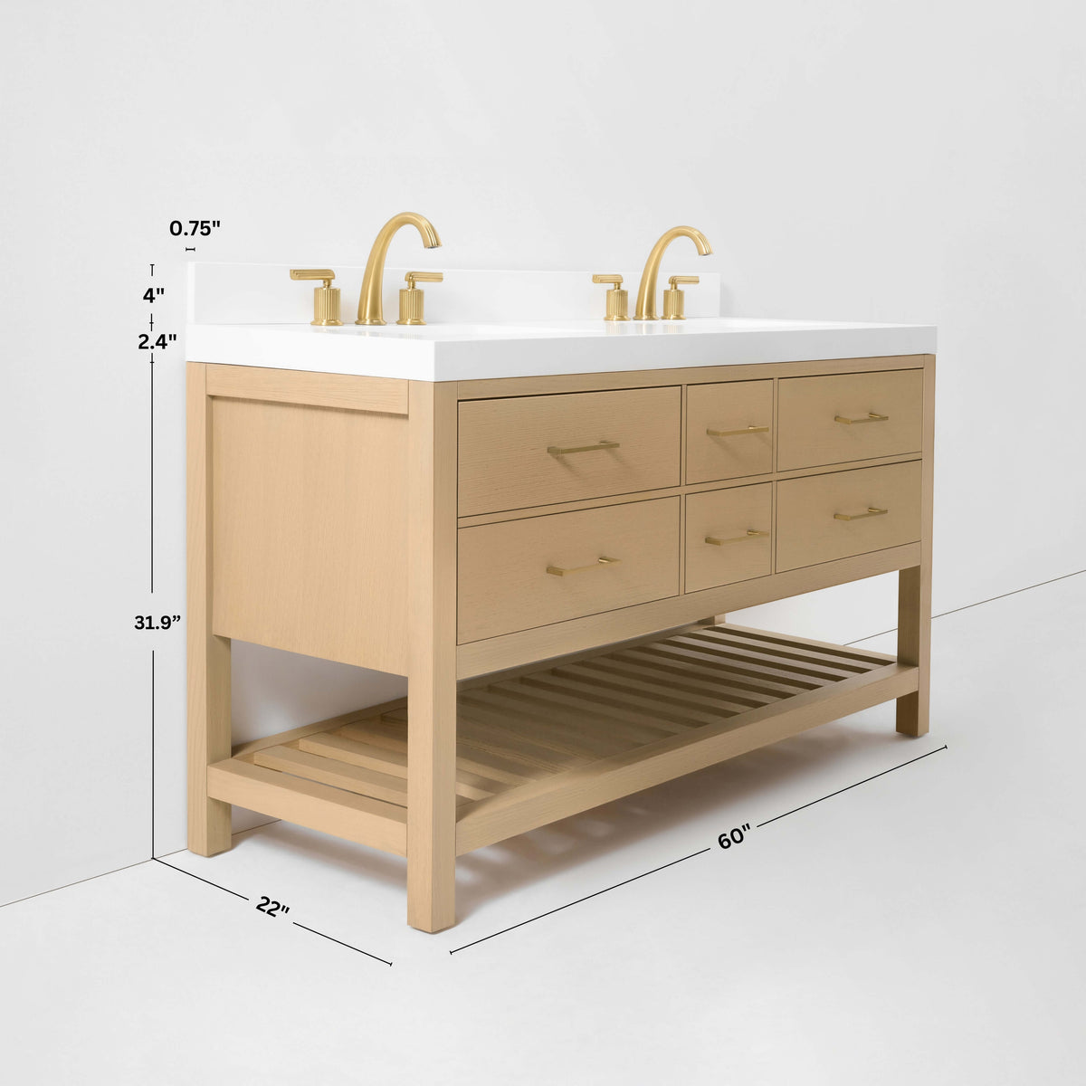 Elizabeth 60" Bath Vanity Set - view 55