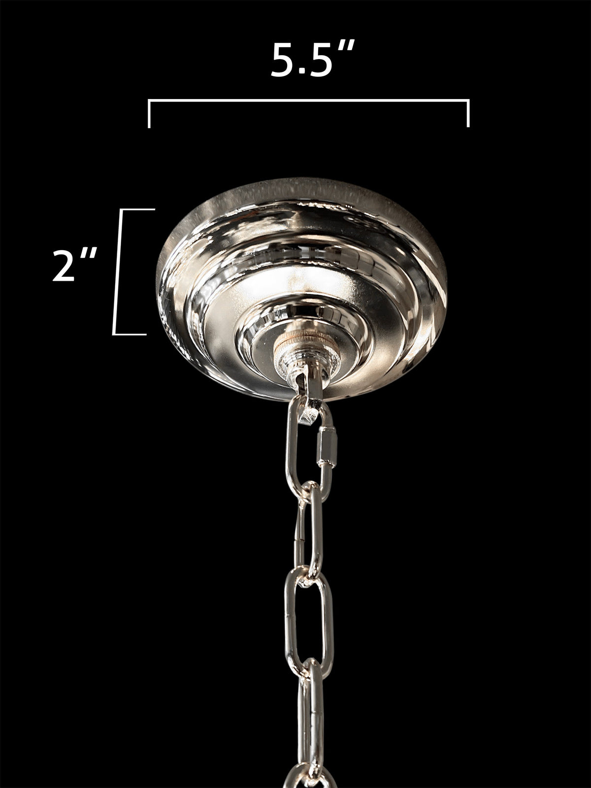 Tiered Square Crystal Chandelier Chrome 29" - view 7