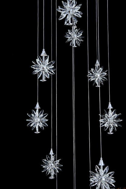 Luxury Chrome Spiral Crystal LED Chandelier - view 7