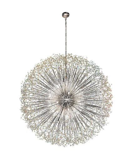 Luxe Starburst Chrome Crystal Chandelier 63" - view 10