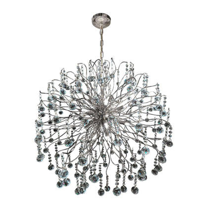 Luxury Firework Chrome Crystal Chandelier 30" - view 10