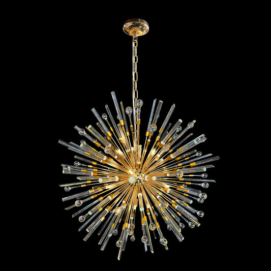 Luxury Handmade Glass Pendant Chandelier 34"