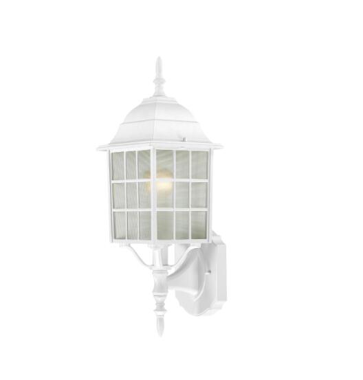 Nuvo Lighting 60/3477 Brentwood 1 Light 18 inch White Outdoor Wall Sconce-White