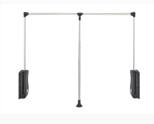 Adjustable Pulldown Closet Rod 35" - 48" Chrome Rev-A-Shelf CPDR-3548