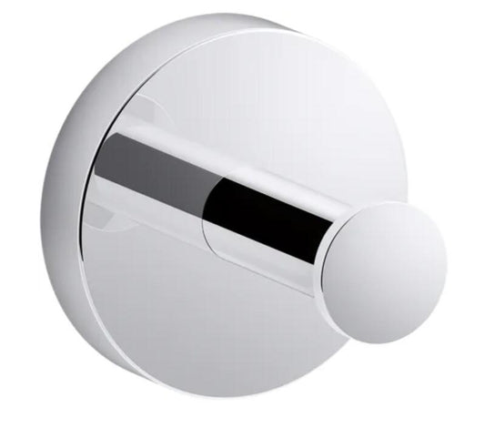 Kohler K-27290-CP Elate Robe Towel Hook Chrome Bathroom Modern Contemporary