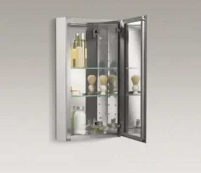 Kohler 15" x 26" Single Door Reversible Hinge Frameless Mirrored Medicine Cabine