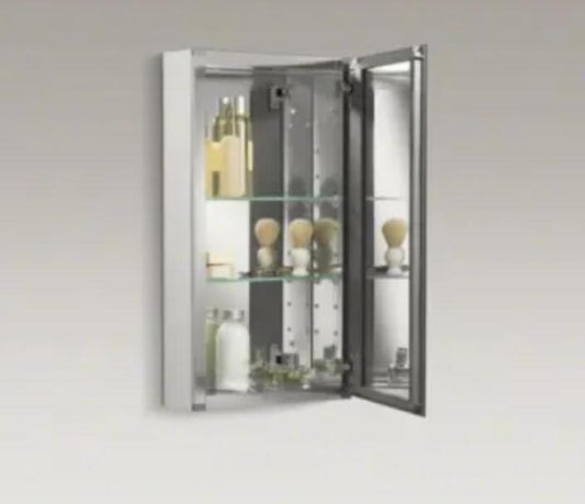 Kohler 15" x 26" Single Door Reversible Hinge Frameless Mirrored Medicine Cabine