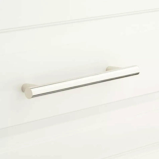 Signature Hardware - 3-3/4" Avignon Solid Brass Cabinet Pull - Polished Nickel