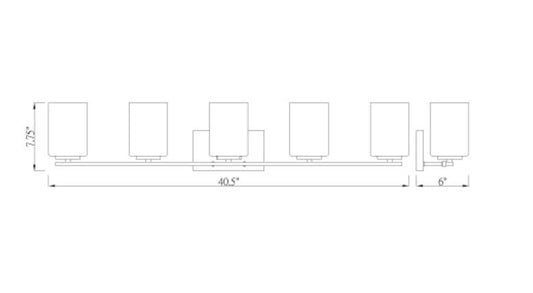 Bellevue Sylvia 5 Light 41" Wide Bathroom Vanity Light - Brushed Nickel