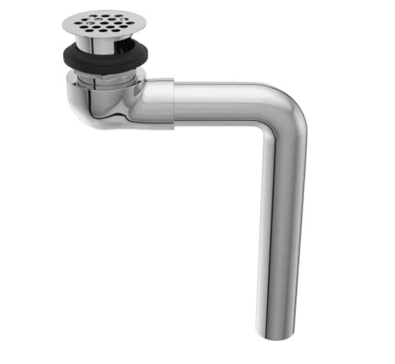 PROFLO 1-1/2" Wheelchair Elbow Grid Drain Assembly - 17 Gauge - Chrome