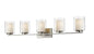 Bellevue Sylvia 5 Light 41" Wide Bathroom Vanity Light - Brushed Nickel