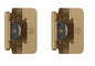 Amerock-1/2" Overlay Double Demountable Cabinet Hinge (Pair) Champagne Bronze