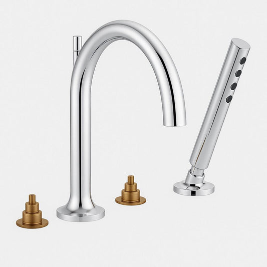 Brizo Odin Roman Tub Faucet with Handshower - Less Handles