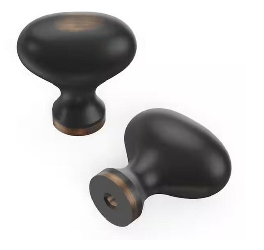 Hickory P3054-OBH Williamsburg 3/4" Oil Rubbed Bronze Highlighted Cabinet Knob