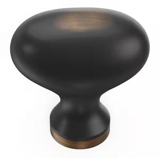 Hickory P3054-OBH Williamsburg 3/4" Oil Rubbed Bronze Highlighted Cabinet Knob