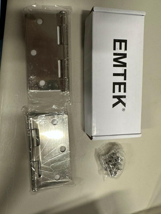 *2 Piece* Emtek-Steel Plain Bearing Hinges 3-1/2" x 3-1/2" x 2.2mm (910237) US14