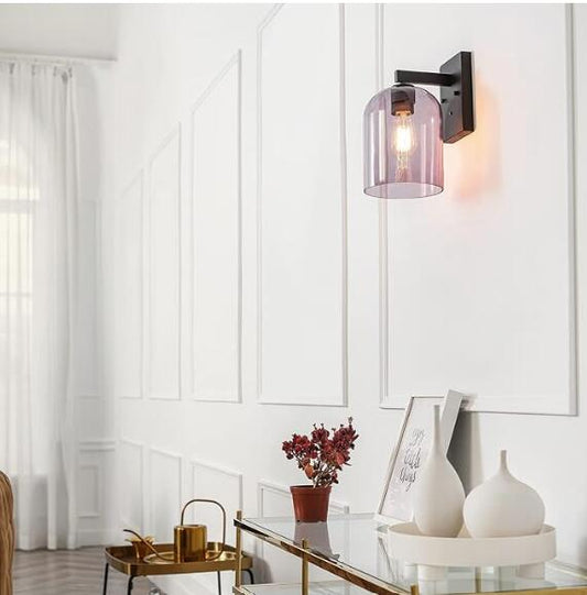 Globe Electric 44790 Utica 12" Tall Outdoor Wall Sconce - Black