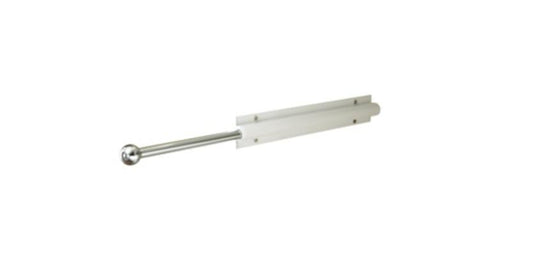 Easy Track-Sliding Wardrobe Rod - White