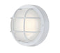 Westinghouse 6113900 8" Tall LED Outdoor Wall Sconce - Circular - White