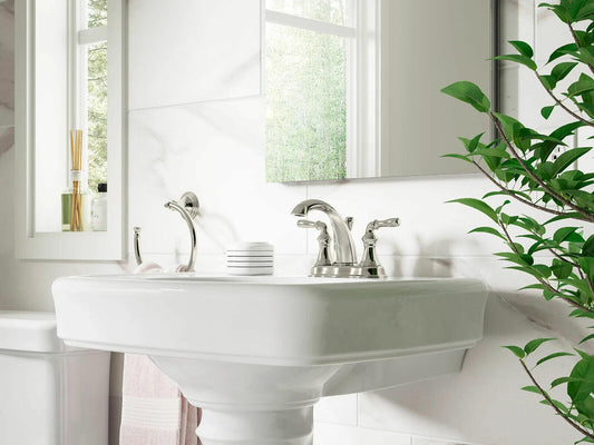 Kohler Devonshire Centerset Bathroom Sink Faucet - Polished Chrome (393-N4-CP)