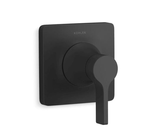 KOHLER T28130-4-BL Venza 1-Handle 2 Function Diverter Valve Trim, No Valve Black