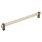 Amerock 36726SCBN-10 Inch C-2-C Mulino Cabinet Pull, Silver Champagne-Black