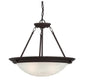 Volume Lighting Lunar 3 Light 22" Wide Pendant / Semi-Flush Ceiling Fixture