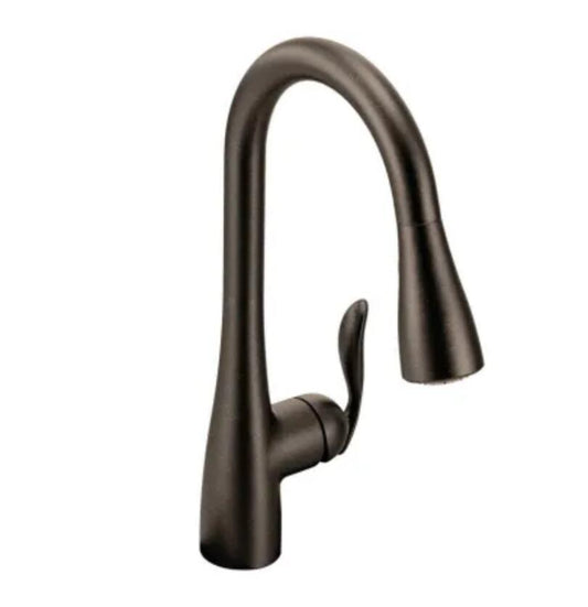 Moen Arbor One-Handle High Arc Pulldown Kitchen Faucet - Oil Rubbed Bronze...