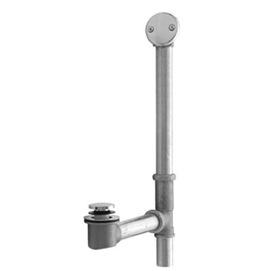 JACLO - 365-537-AB Fully Polished and Plated Bottom Outlet Toe Control Tub Waste