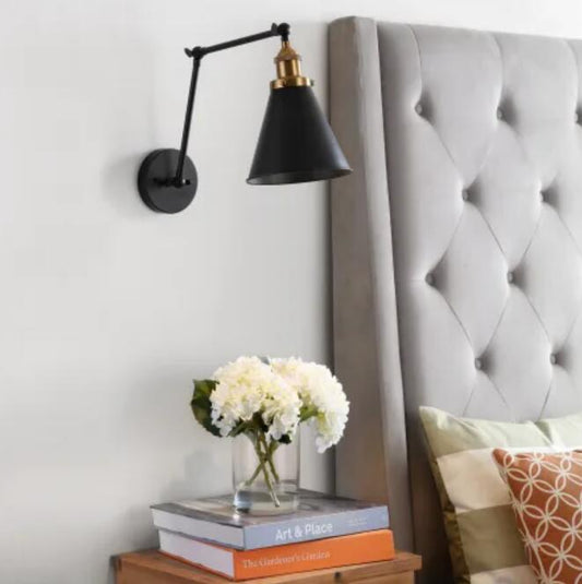 Jonathan Y-JYL7462A Rover Single Light 7" Tall LED Adjustable Wall Sconce Black