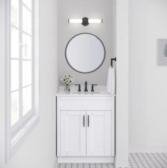 Millennium Lighting 2220 Trumann 2 Light 18" W LED Bath Bar Black Finish