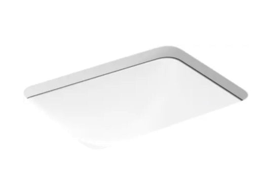 Kohler K-20000-0 Caxton Rectangle 20-1/4" Undermount Bathroom Sink with Overflow