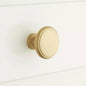 Signature Hardware 1-1/4" Nantes Brass Round Cabinet Knob - Pack of 2-NEW IN BOX