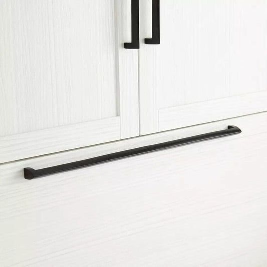 Signature Hardware 24" RINDAHL SOLID BRASS APPLIANCE PULL - MATTE BLACK