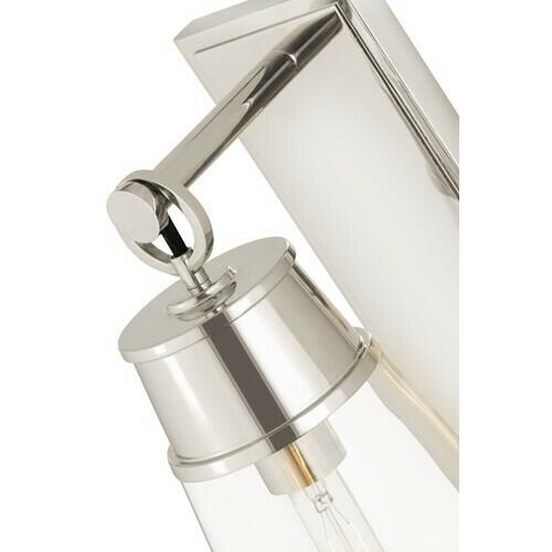 Z-Lite Wentworth 16" 1-Light Wall Sconce - 120V - Polished Nickel