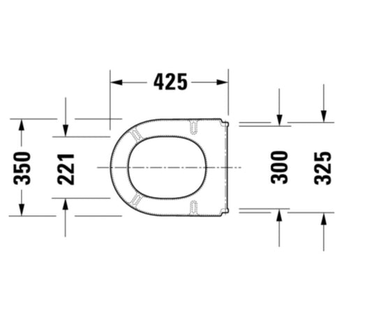 Duravit Starck 3 Round Closed-Front Toilet Seat
