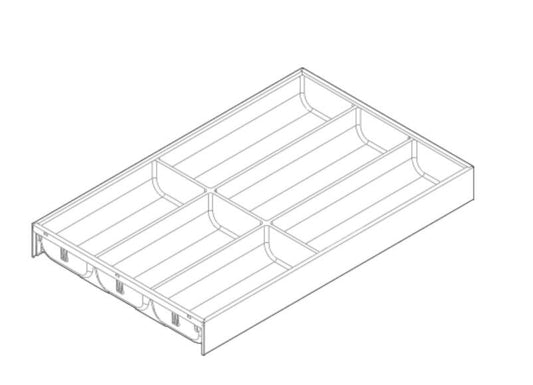 Blum ZC7S500BS3 - AMBIA-LINE 20 Inch Flatware Drawer Insert with 6 compartments