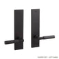 Signature Hardware EH.SSQTB.2625.42.L.BLK Straight Knurled Brass Dummy Black