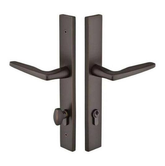 Emtek Multi Point C5, Keyed with Euro Profile Cyl, Modern Style, LH, Black