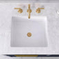 Signature Hardware - Destin White Square Porcelain Undermount Bathroom Sink