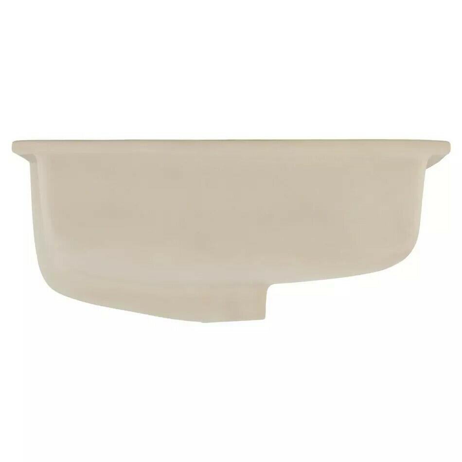 Signature Hardware - Destin White Square Porcelain Undermount Bathroom Sink