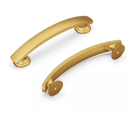 Hickory Hardware P2141-BGB American Diner 3-3/4 in Modern Arch Cabinet Pull Gold